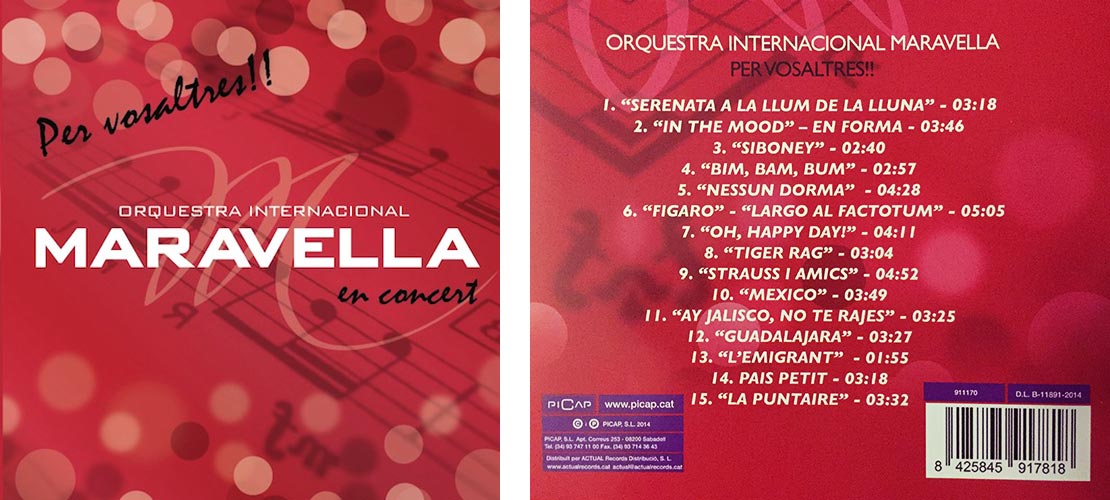 'Per Vosaltres!' - Disc Concert Maravella Orchestra