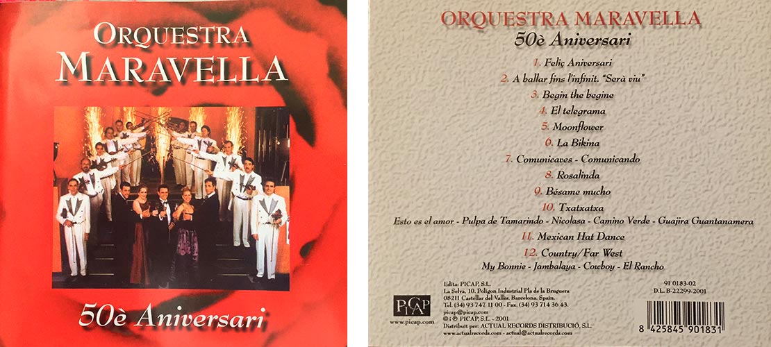 '50è Aniversari' - Disque Maravella Orchestre